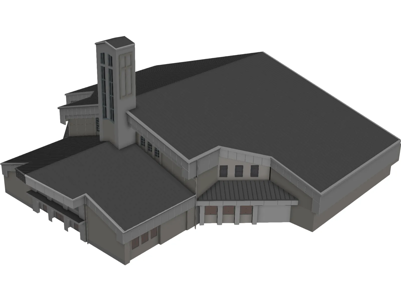 Church St.Pauls Lutheran 3D Model main preview