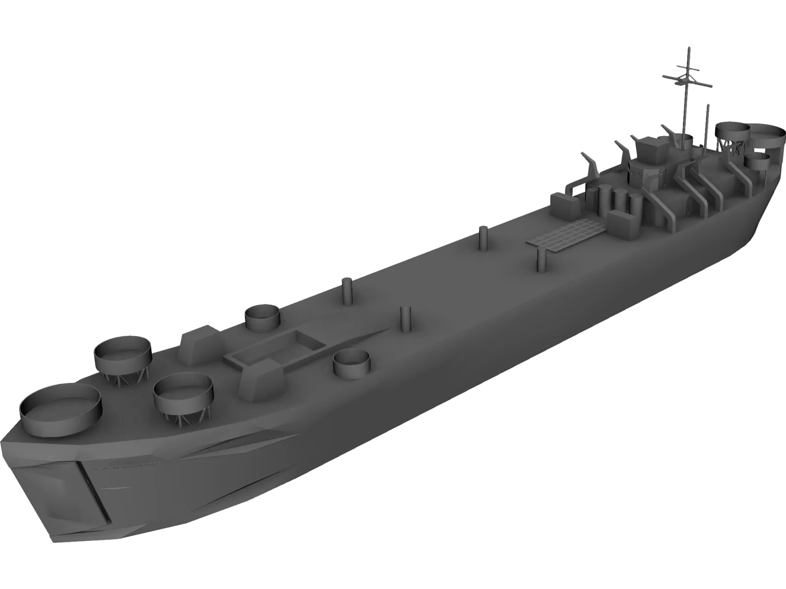 LST 511 Class 3D Model main preview