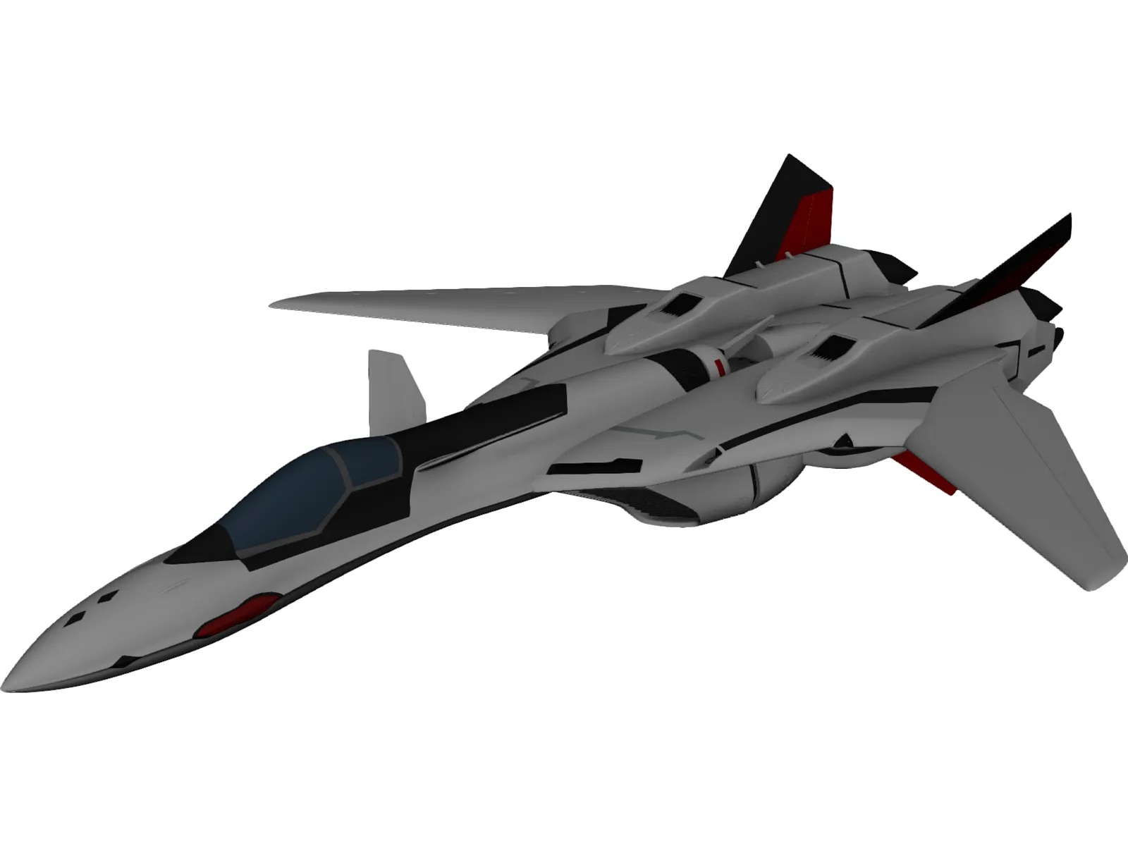 YF-19 Excalibur 3D Model main preview