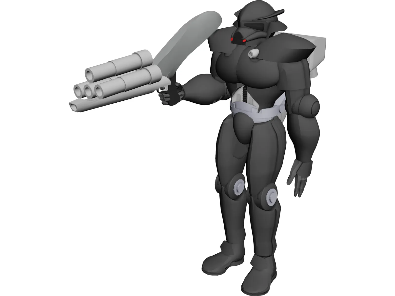 Dark Forces Power Armor 3D Model main preview