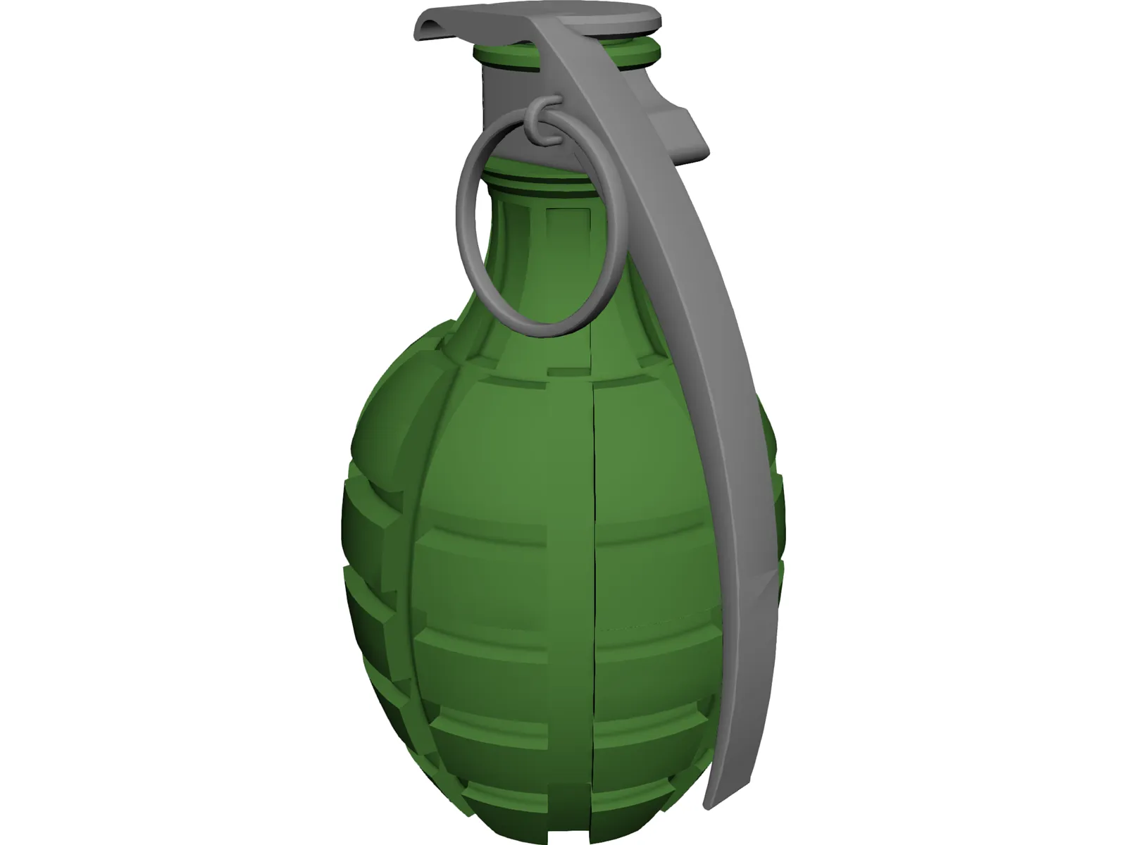 Grenade Pineapple 3D Model main preview