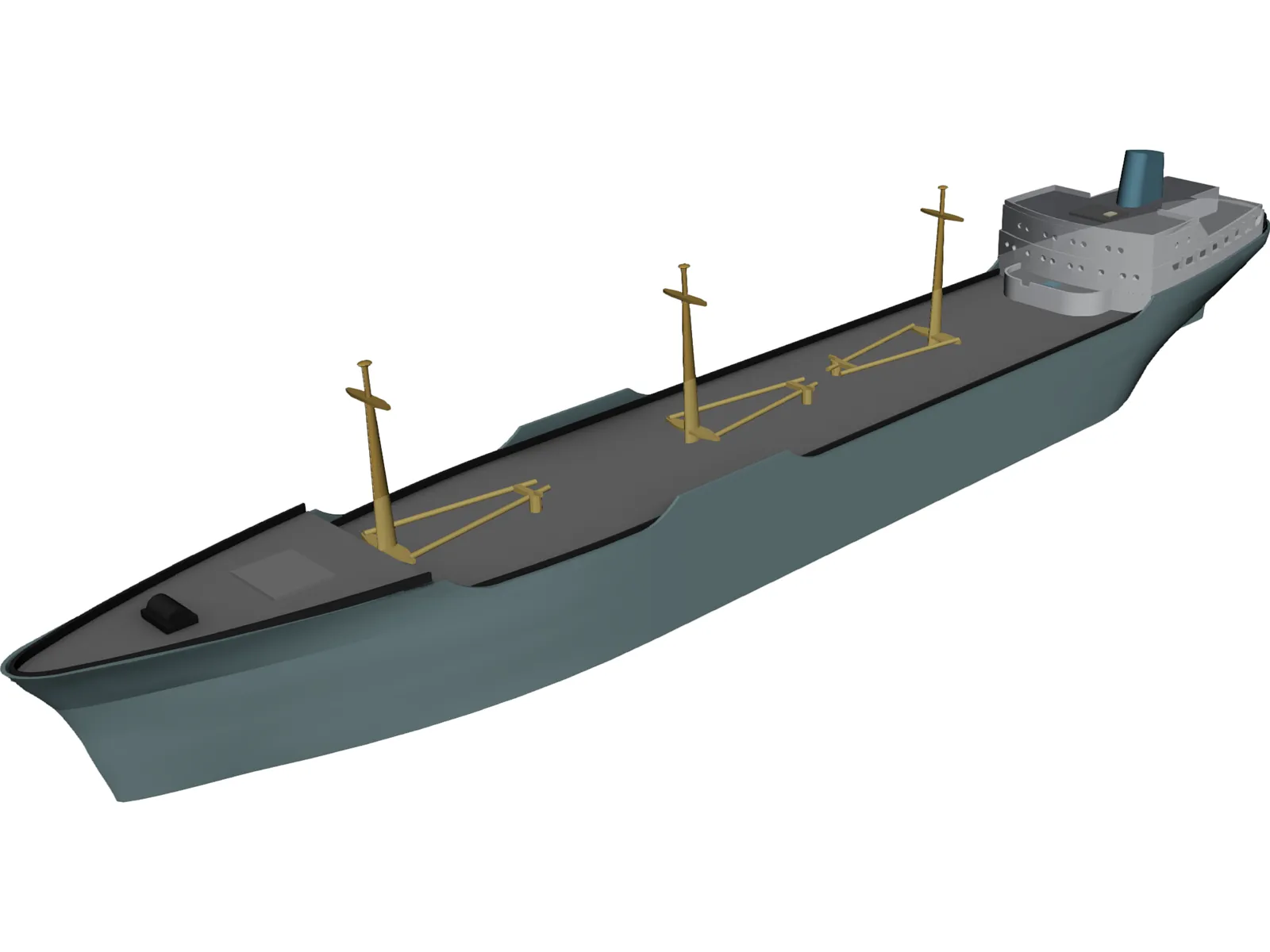 Cargo Ship 3D Model main preview