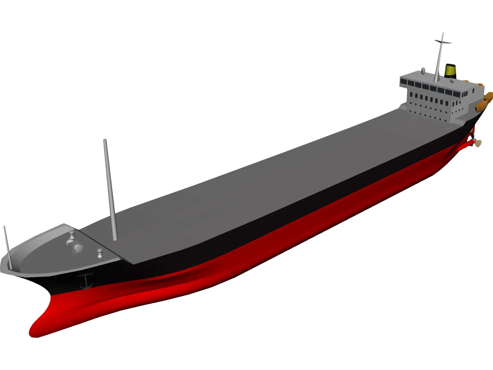 Cargo Ship 3D Model main preview