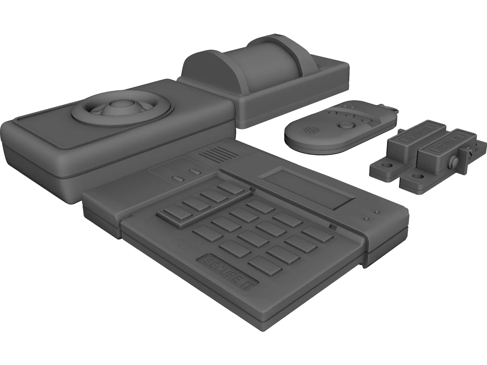 Alarms 3D Model main preview