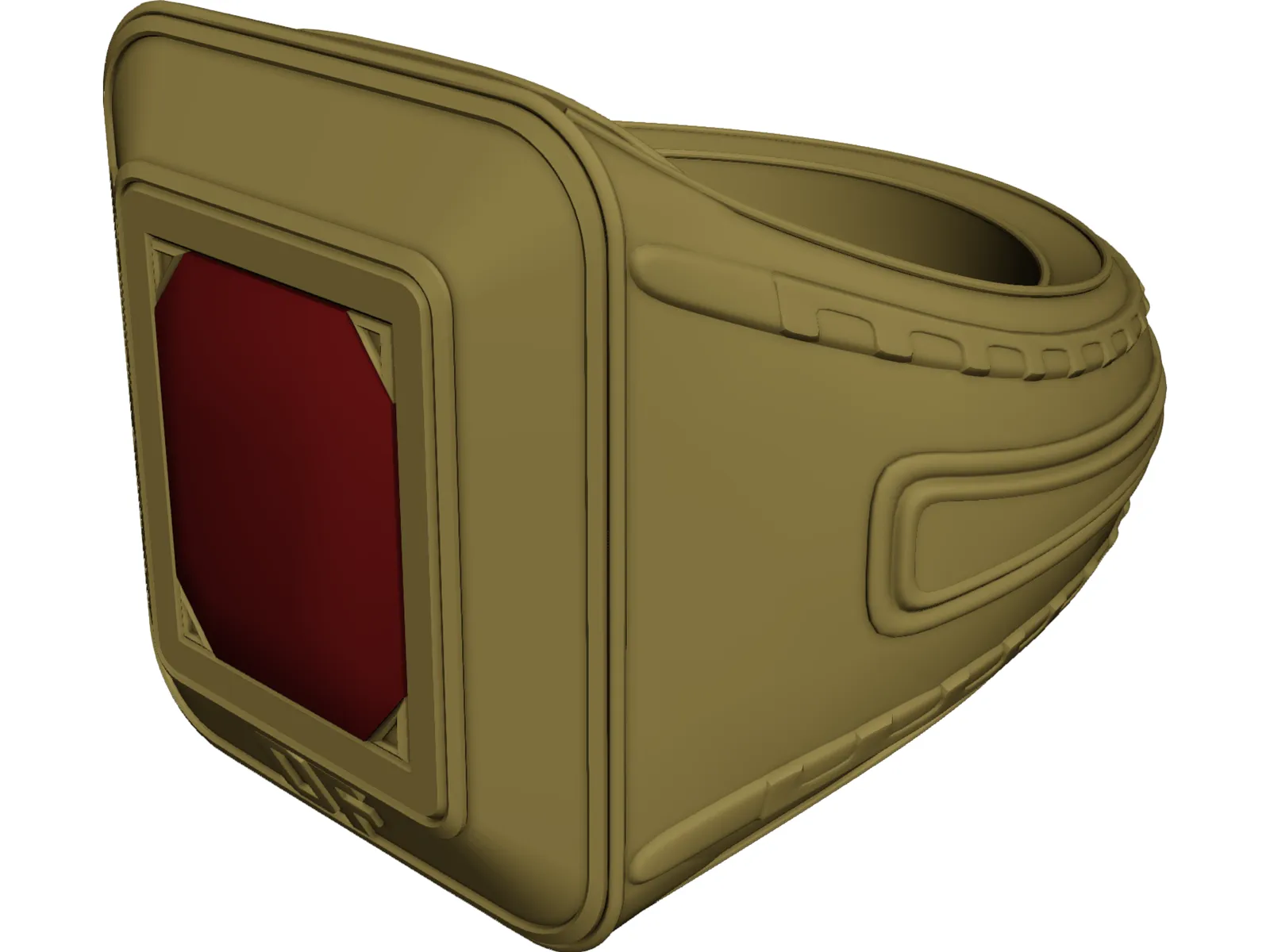 Class Ring 3D Model main preview