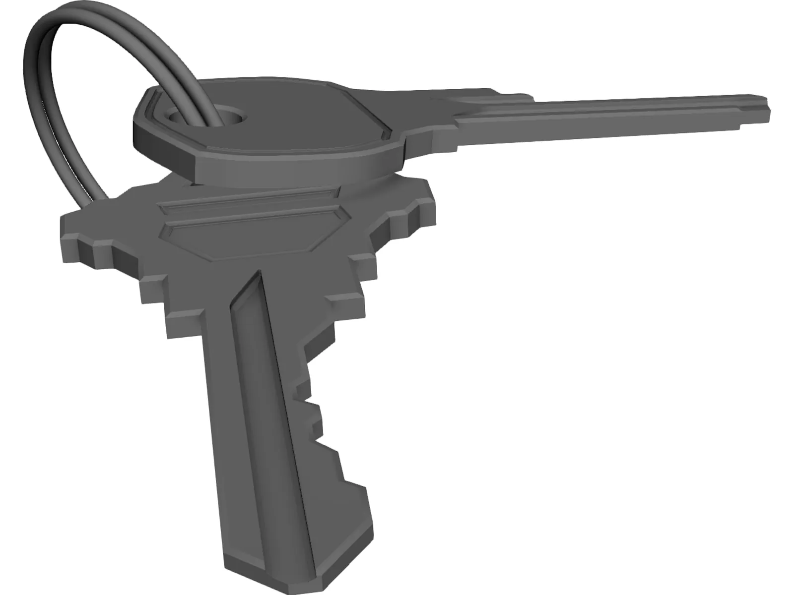 Keys 3D Model main preview