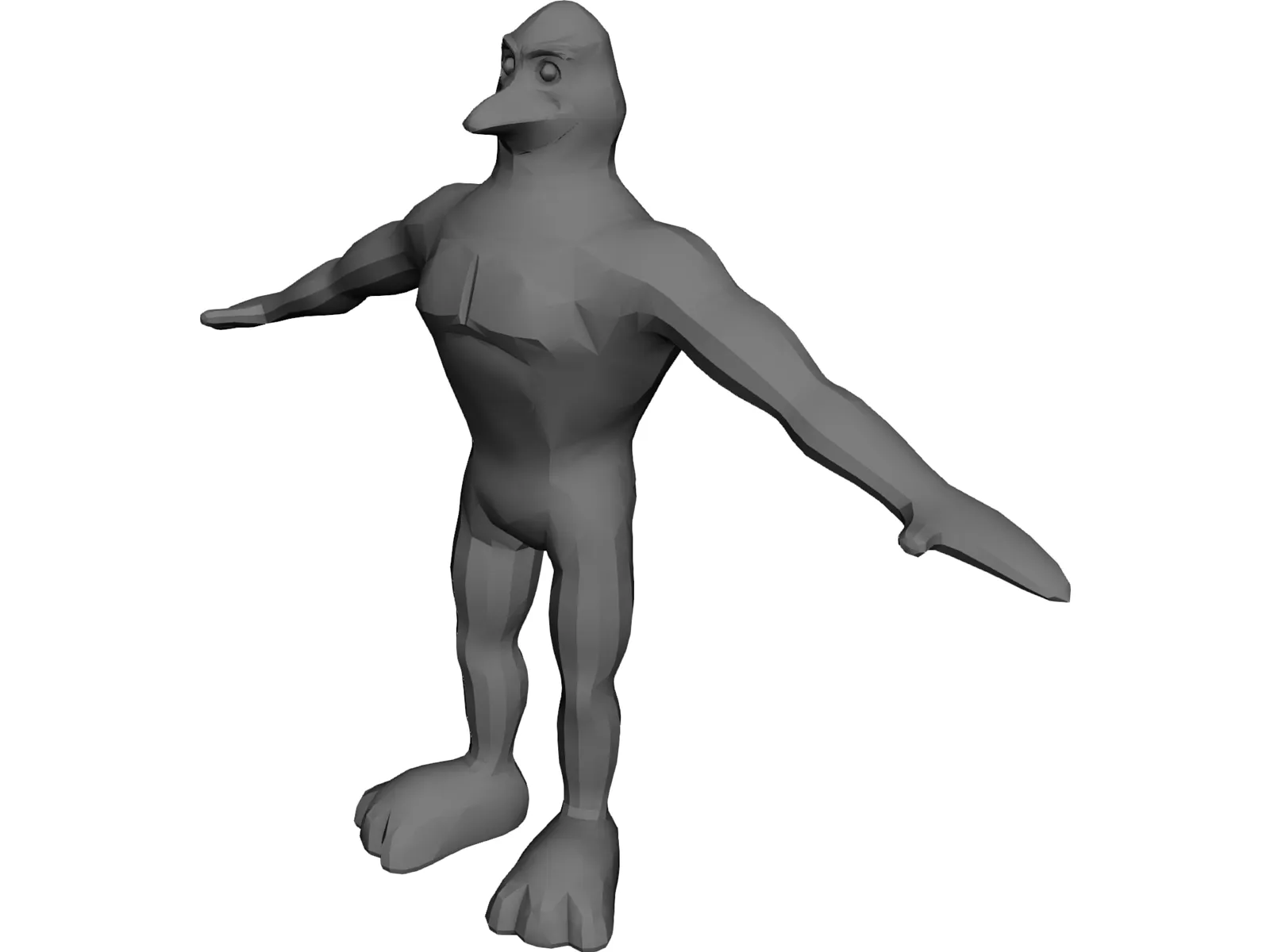Penguin Hero 3D Model main preview