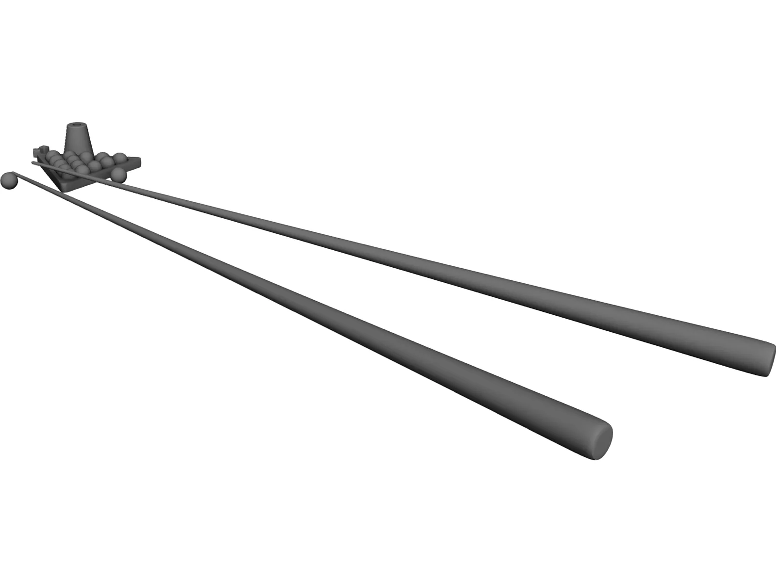 Pool Set 3D Model main preview
