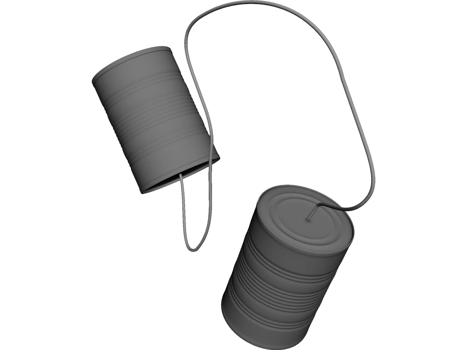 Tin Cans 3D Model main preview