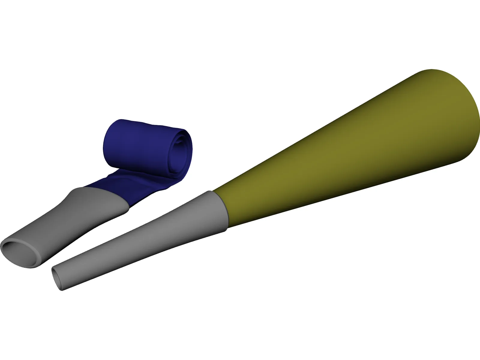 Party Blowers 3D Model main preview