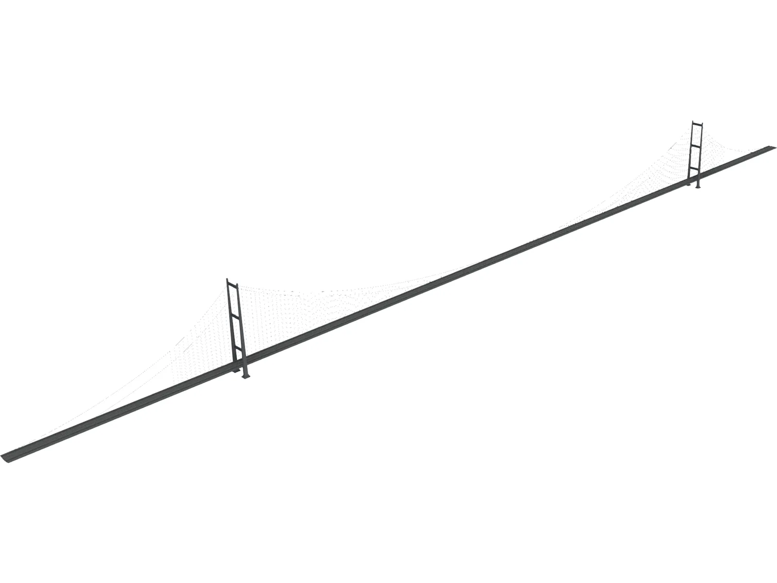 Messina Bridge 3D Model main preview