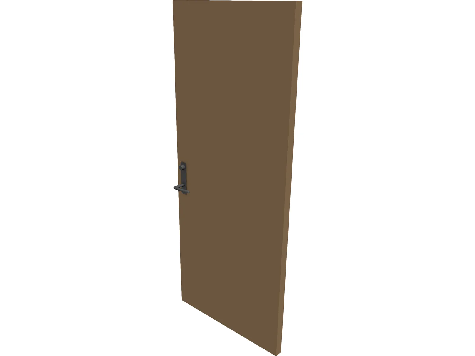 Door and Handle 3D Model main preview