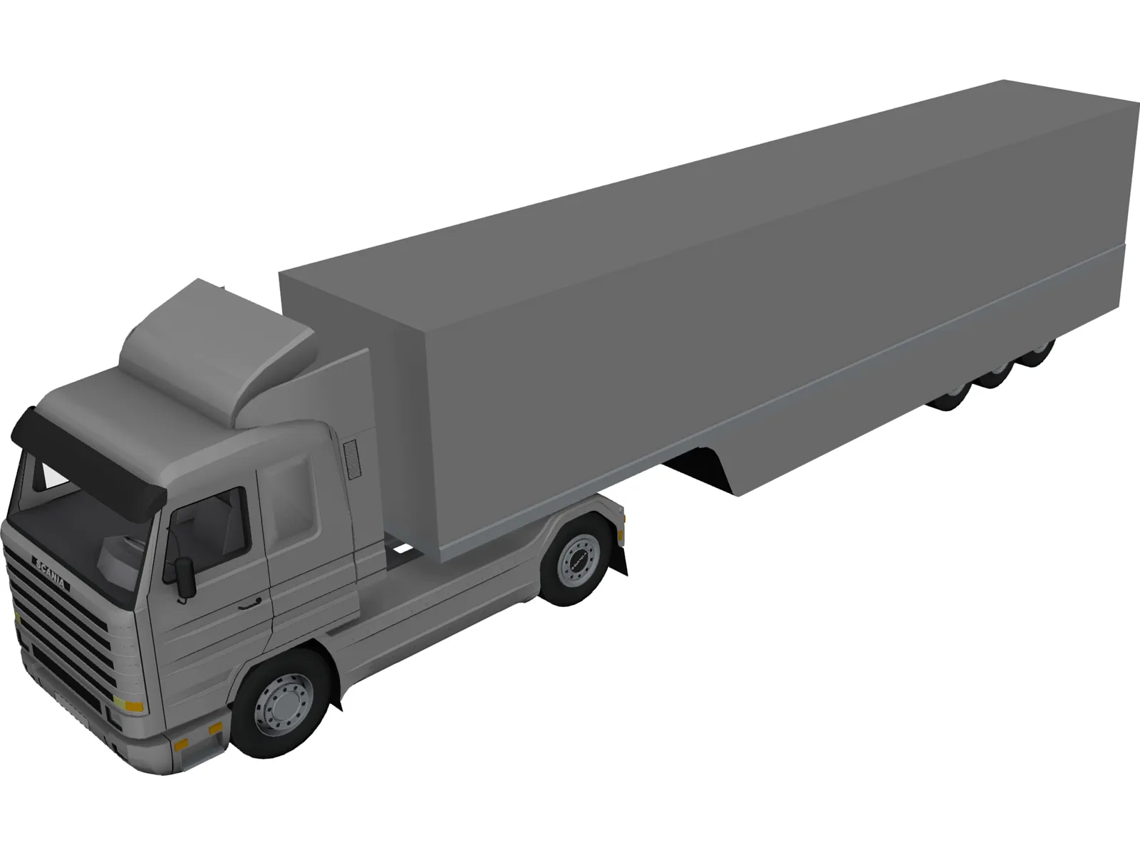 Scania 143 3D Model main preview