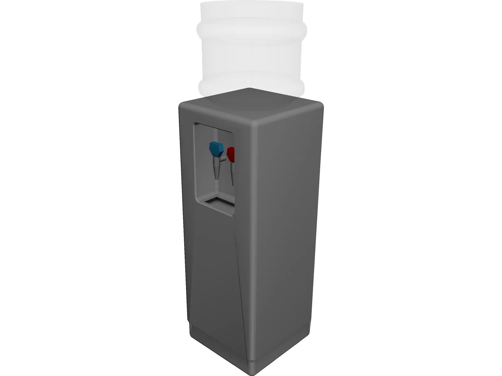 Office Water Cooler 3D Model main preview