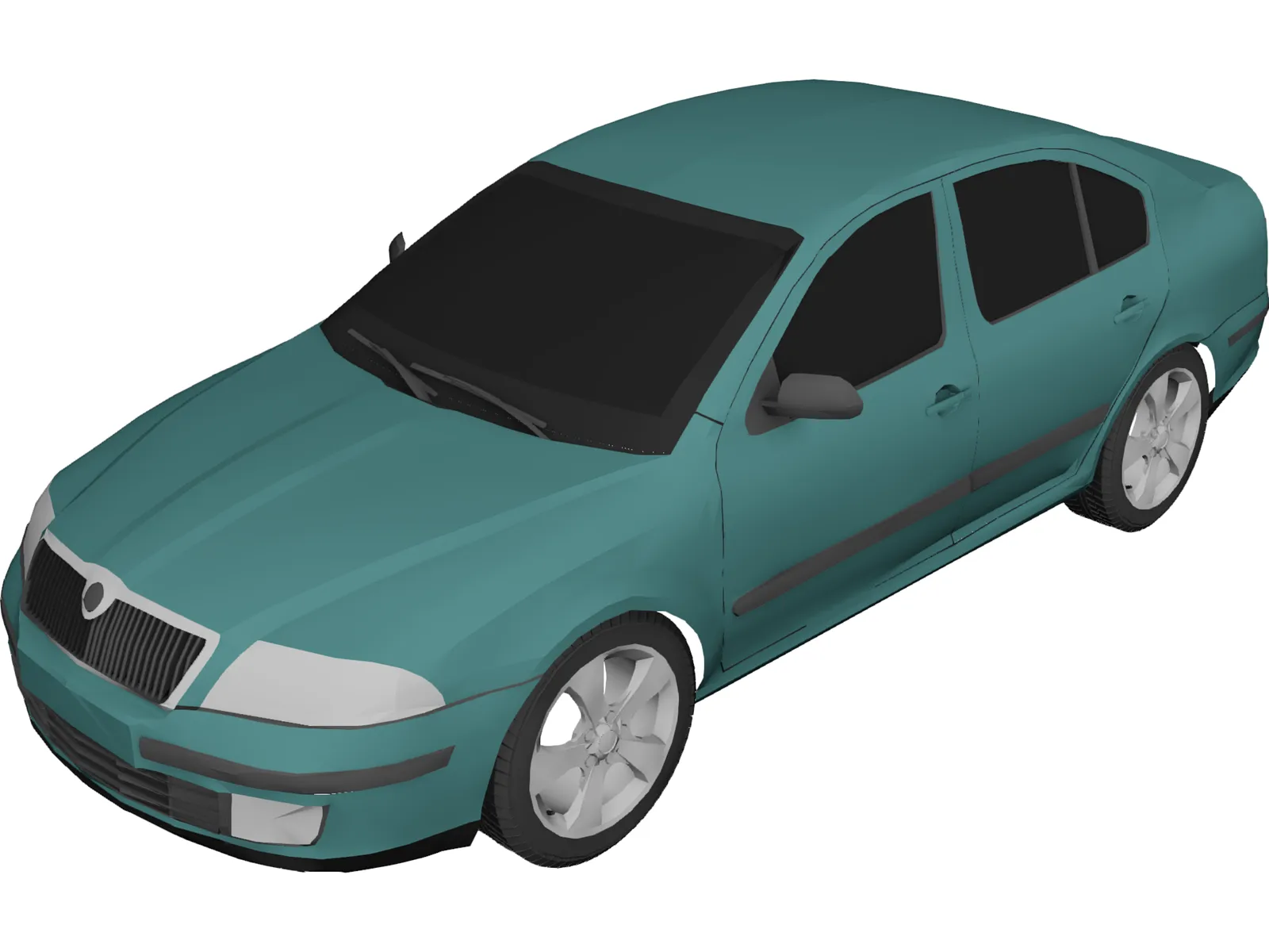 Skoda Octavia (2004) 3D Model main preview