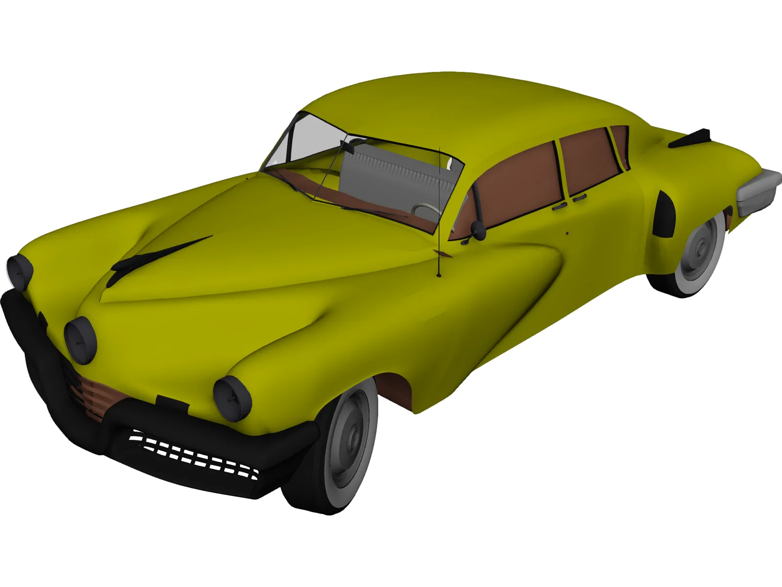 Tucker Sedan (1948) 3D Model main preview