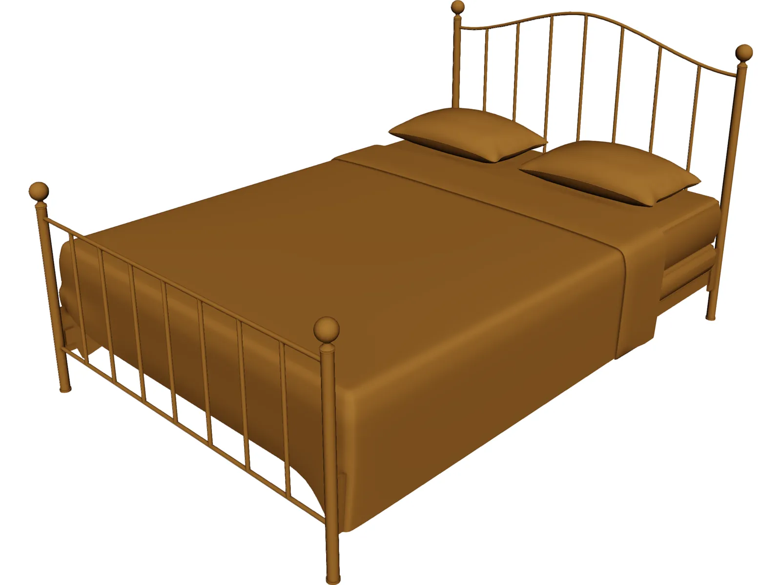 Bed Iron 3D Model main preview