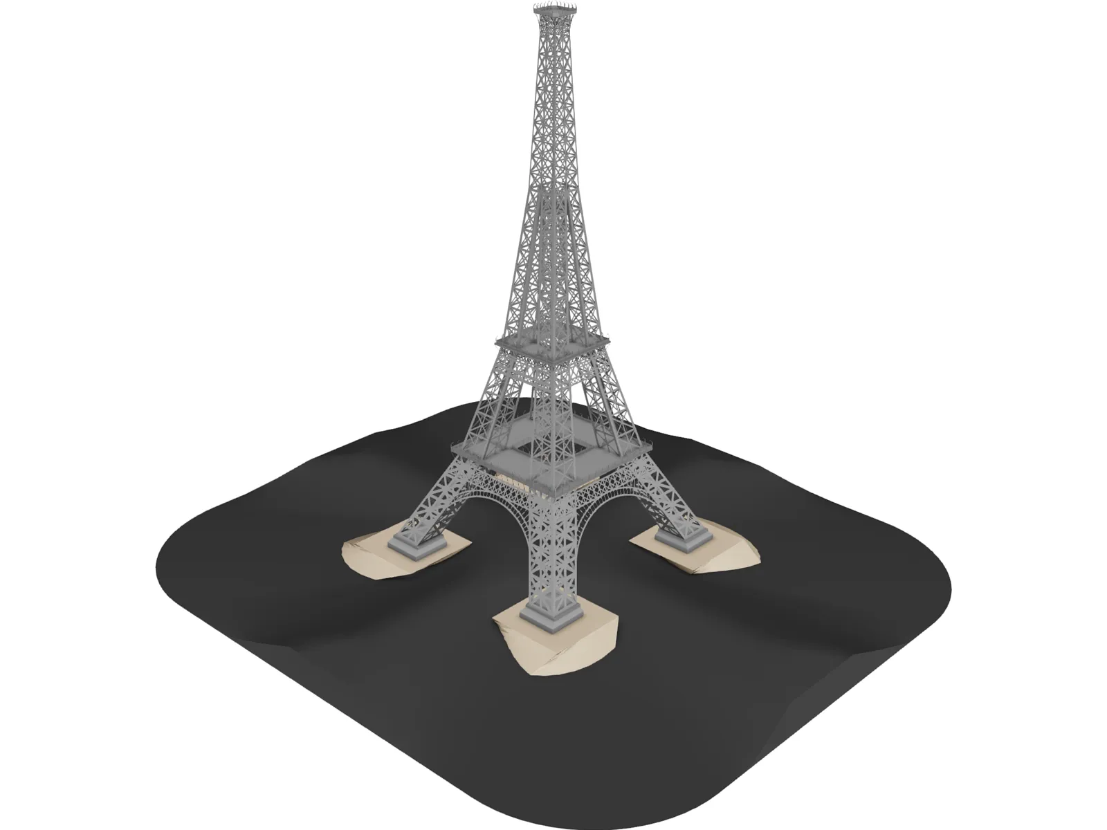 Eiffel Tower 3D Model main preview