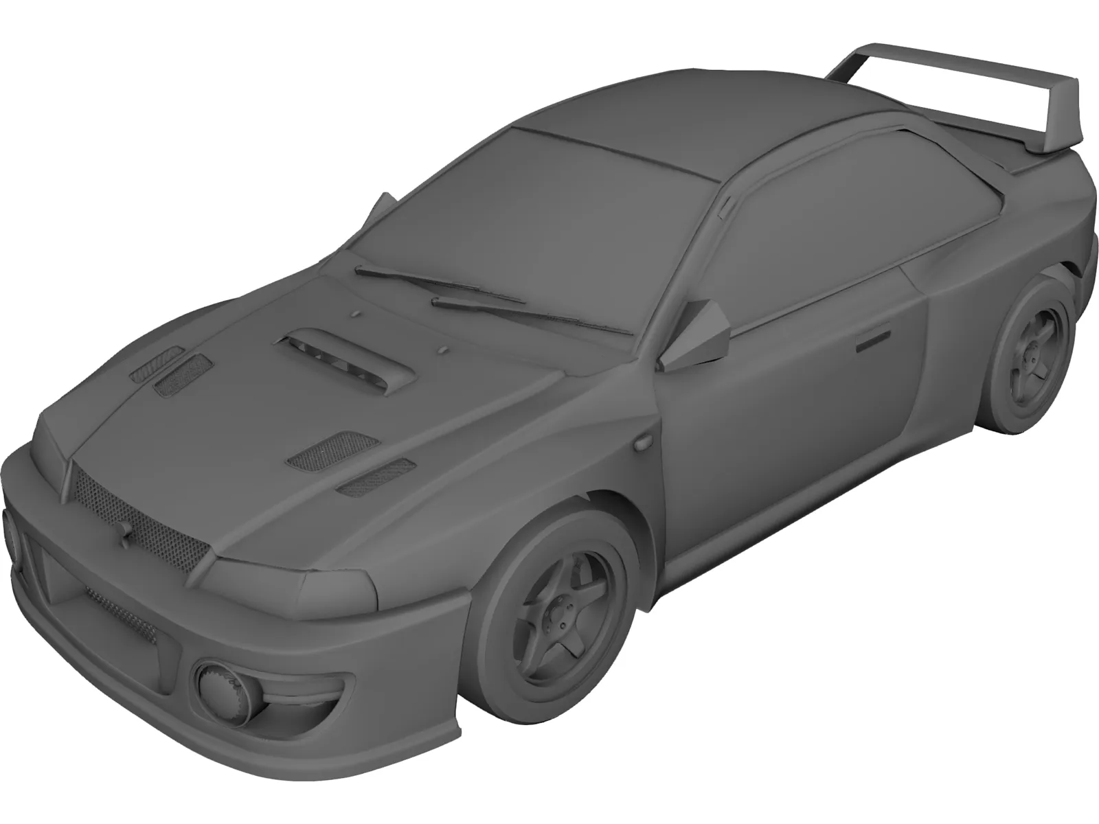 Subaru Impreza WRX (2000) 3D Model main preview