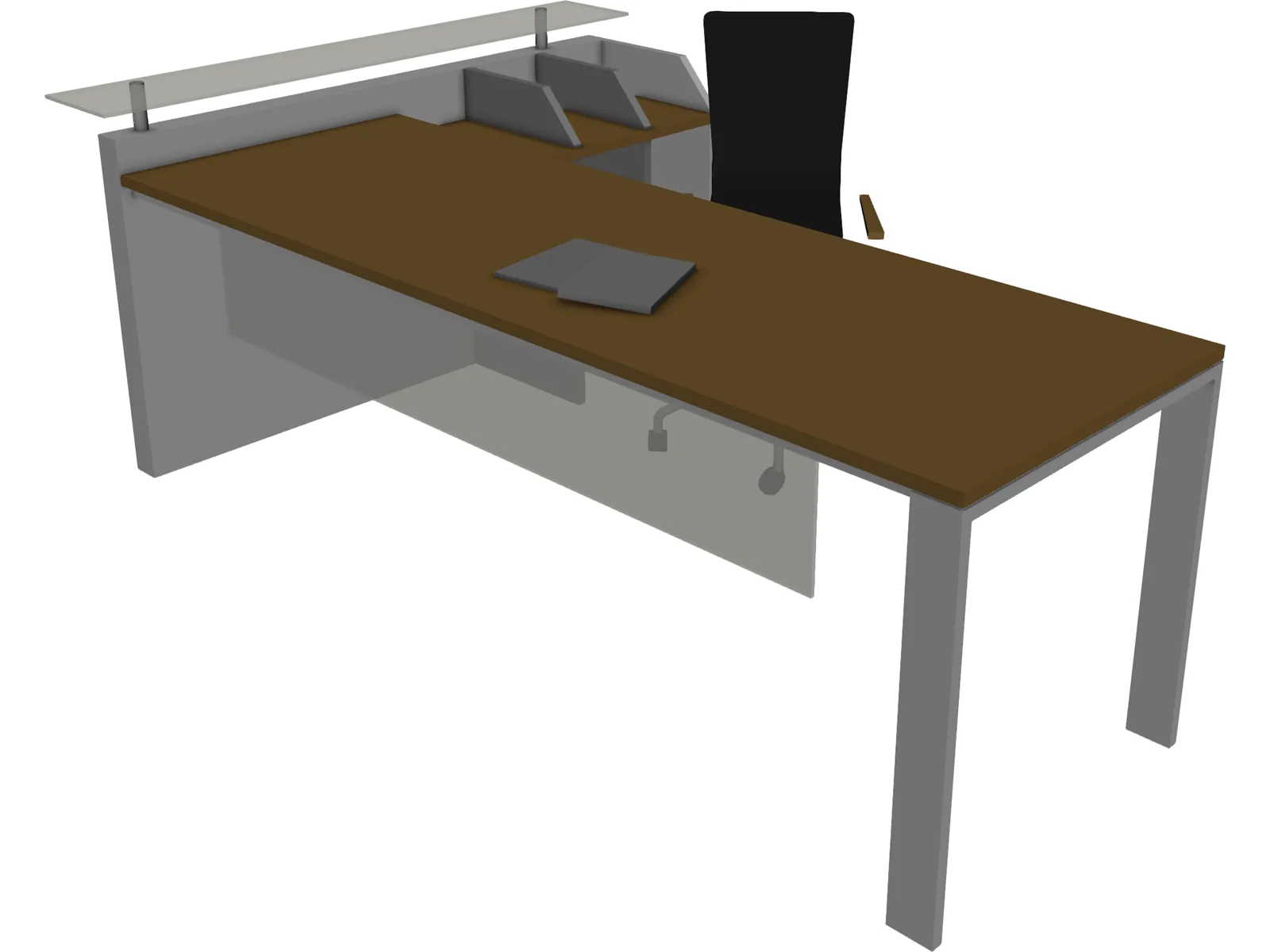 Office Desk 3D Model main preview