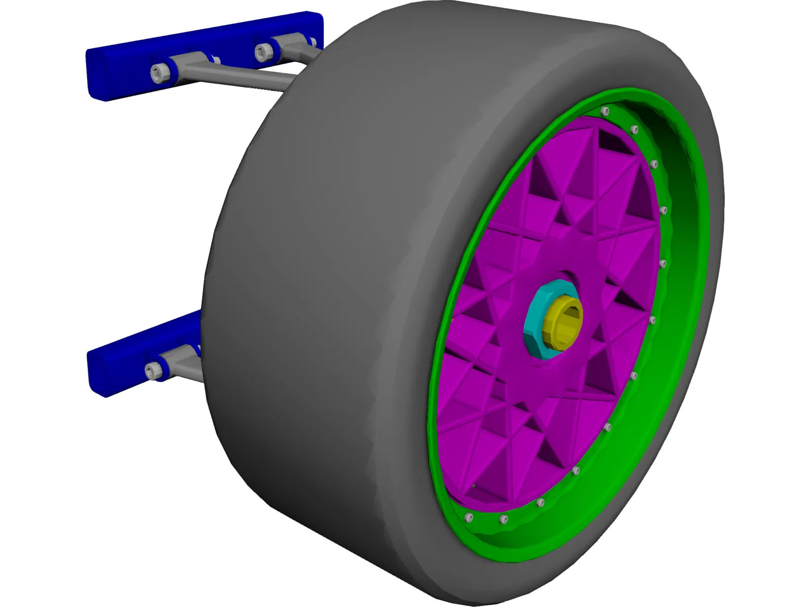 Wheel 3D Model main preview