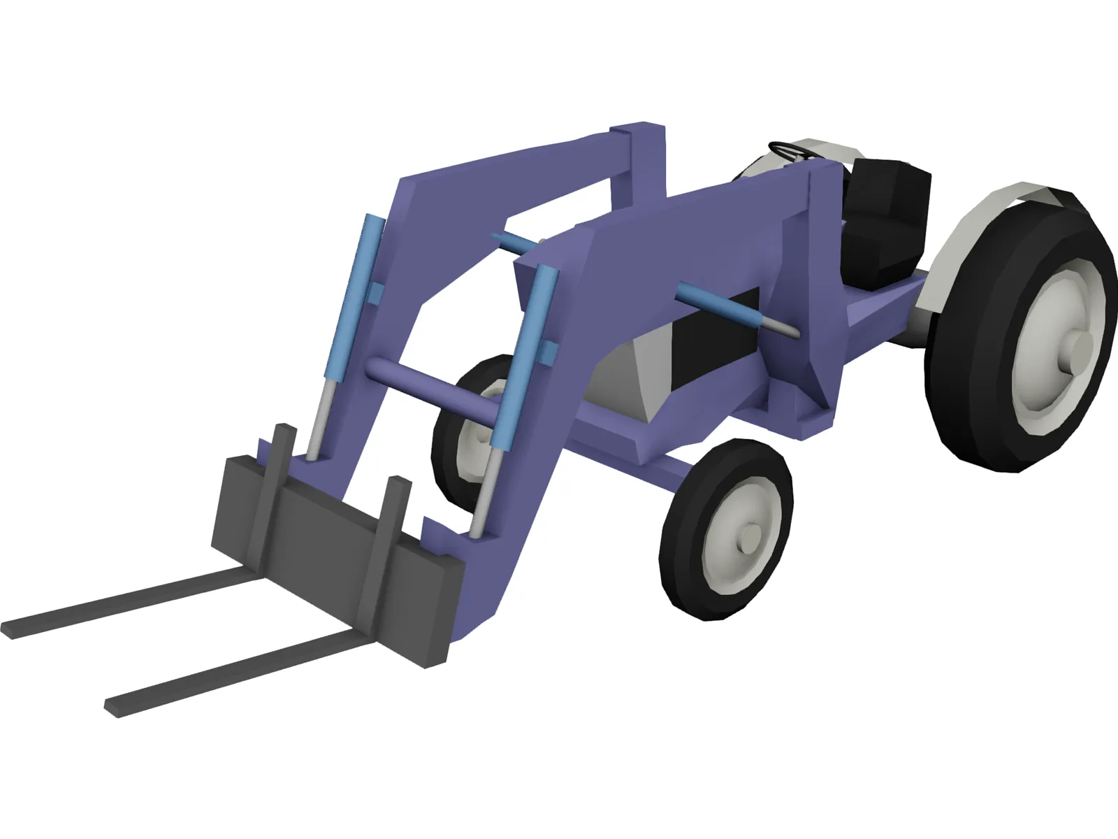 Tractor Farm 3D Model main preview