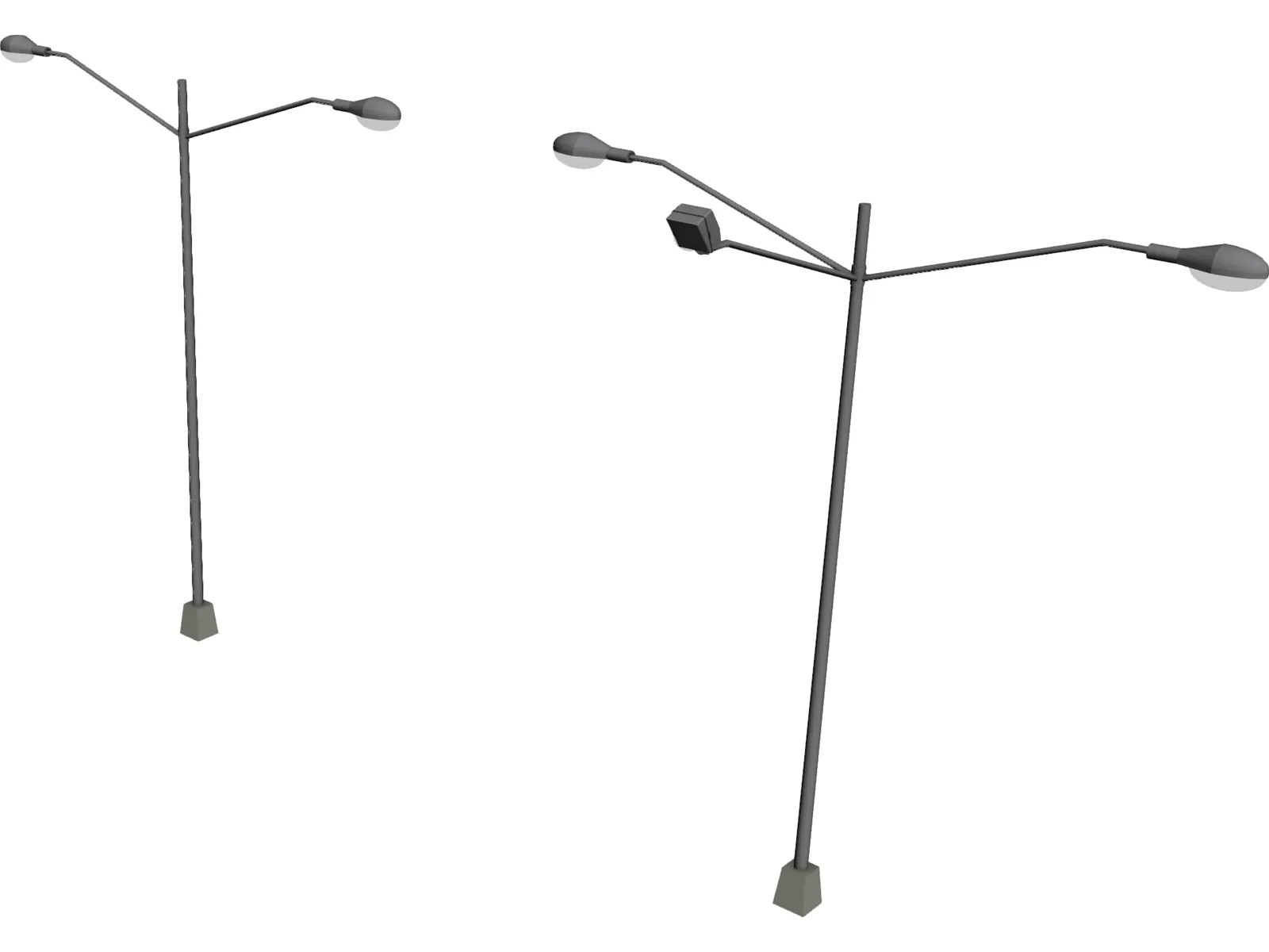 Street Lights 3D Model main preview