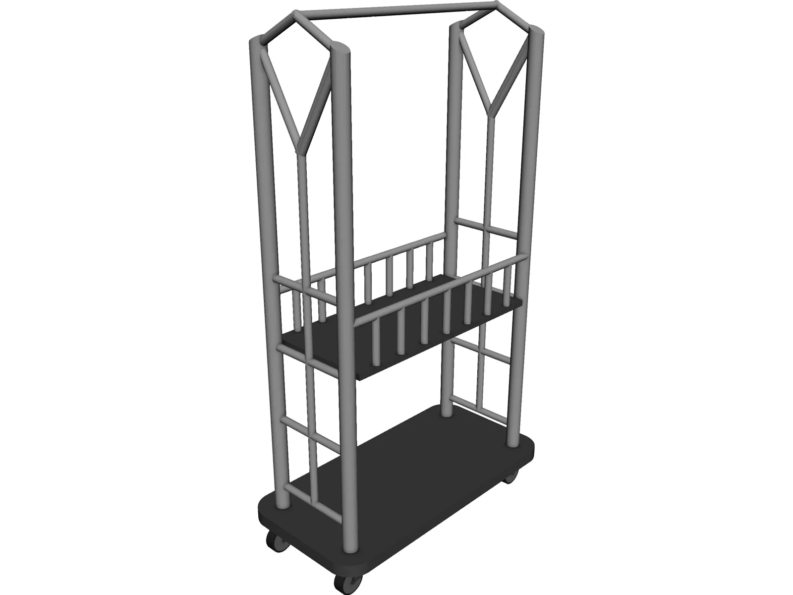 Hotels Boot Maletero 3D Model main preview