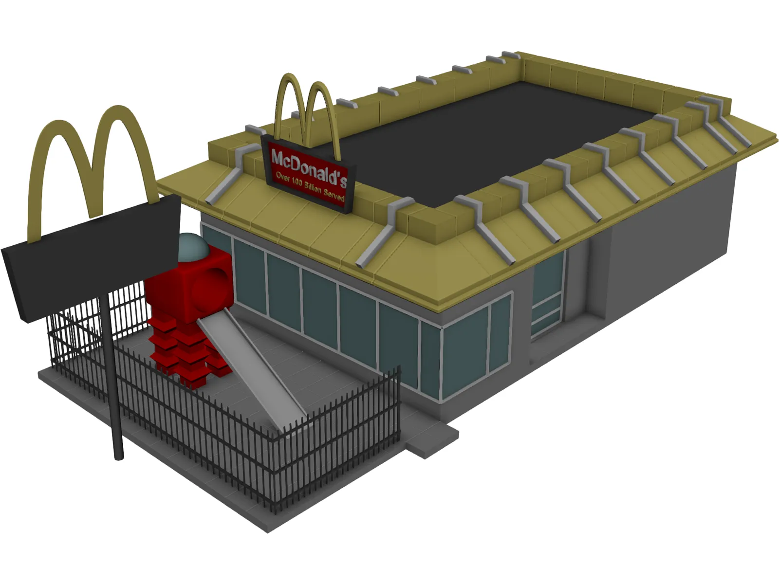 McDonalds 3D Model main preview