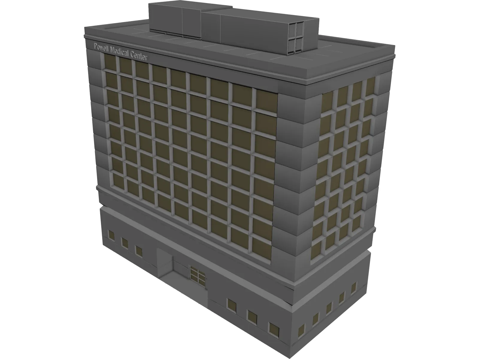 Hospital 3D Model main preview