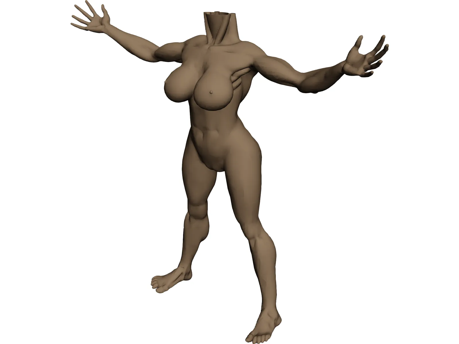Body Female 3D Model main preview