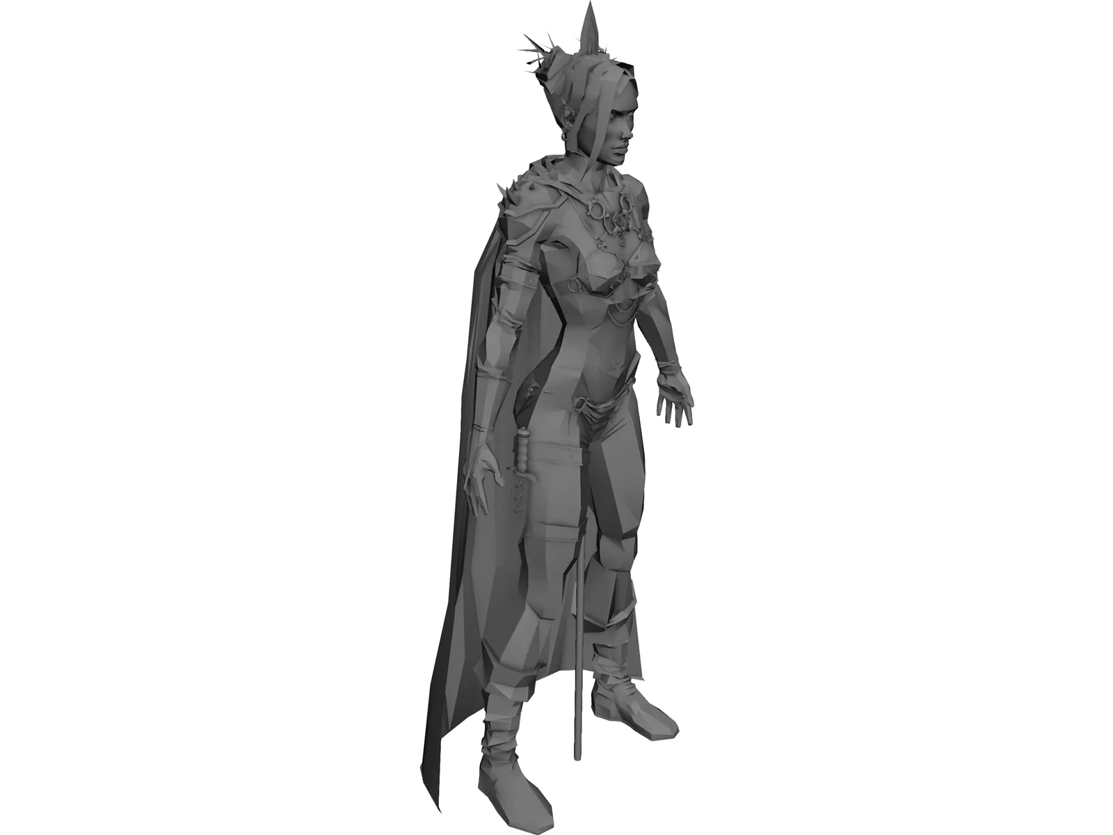 Werner Girl 3D Model main preview