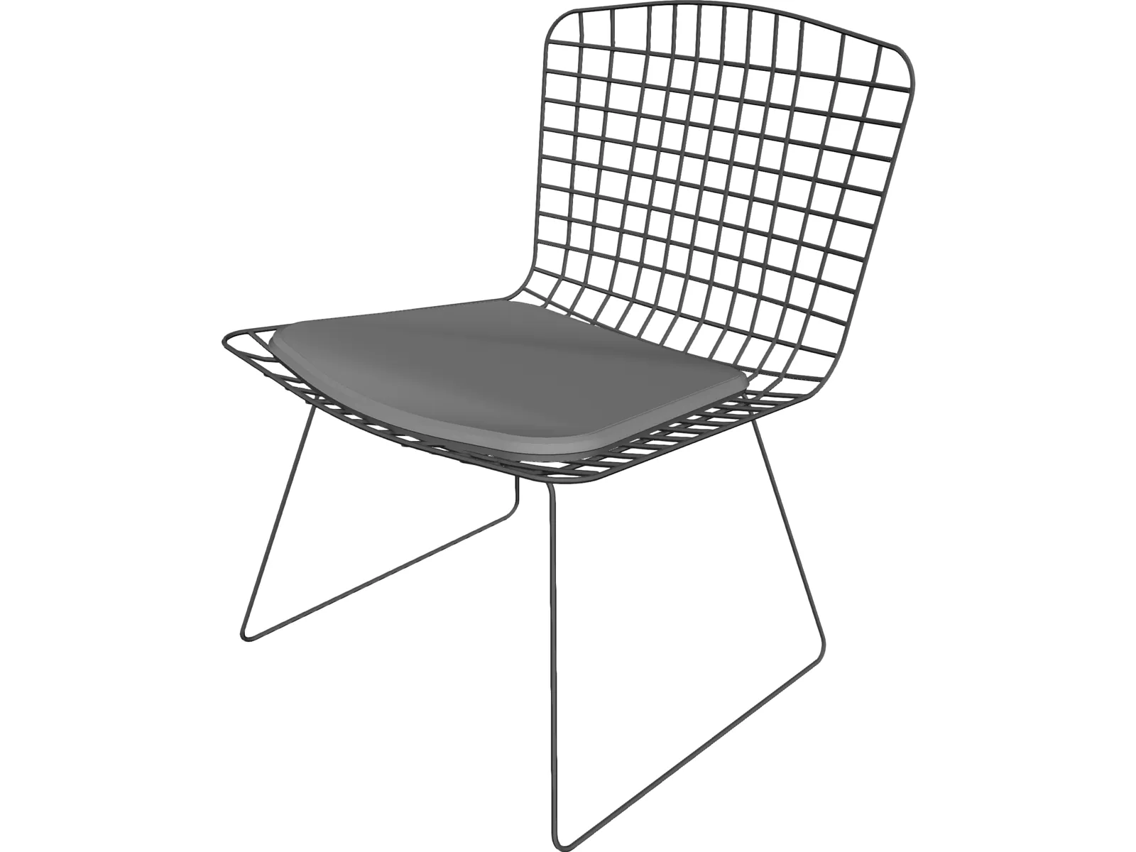 Chair Bertoia 3D Model main preview