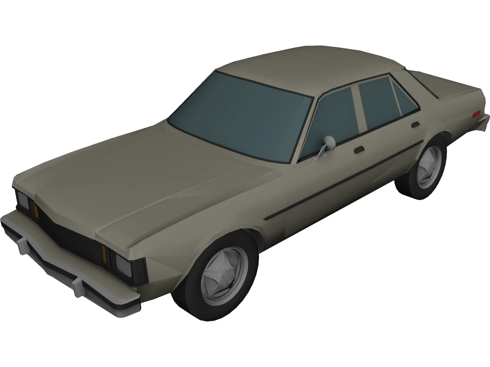Plymouth Aspen (1981) 3D Model main preview