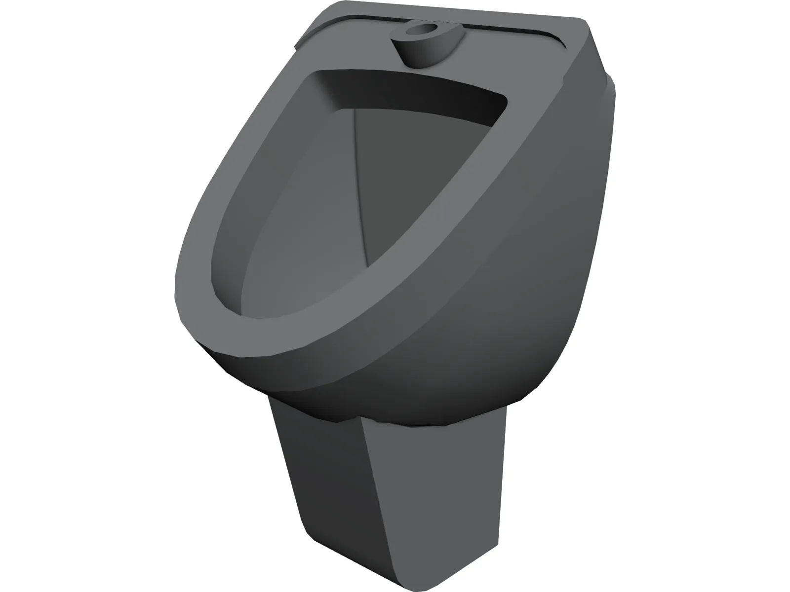 Suspended Urinal 3D Model main preview