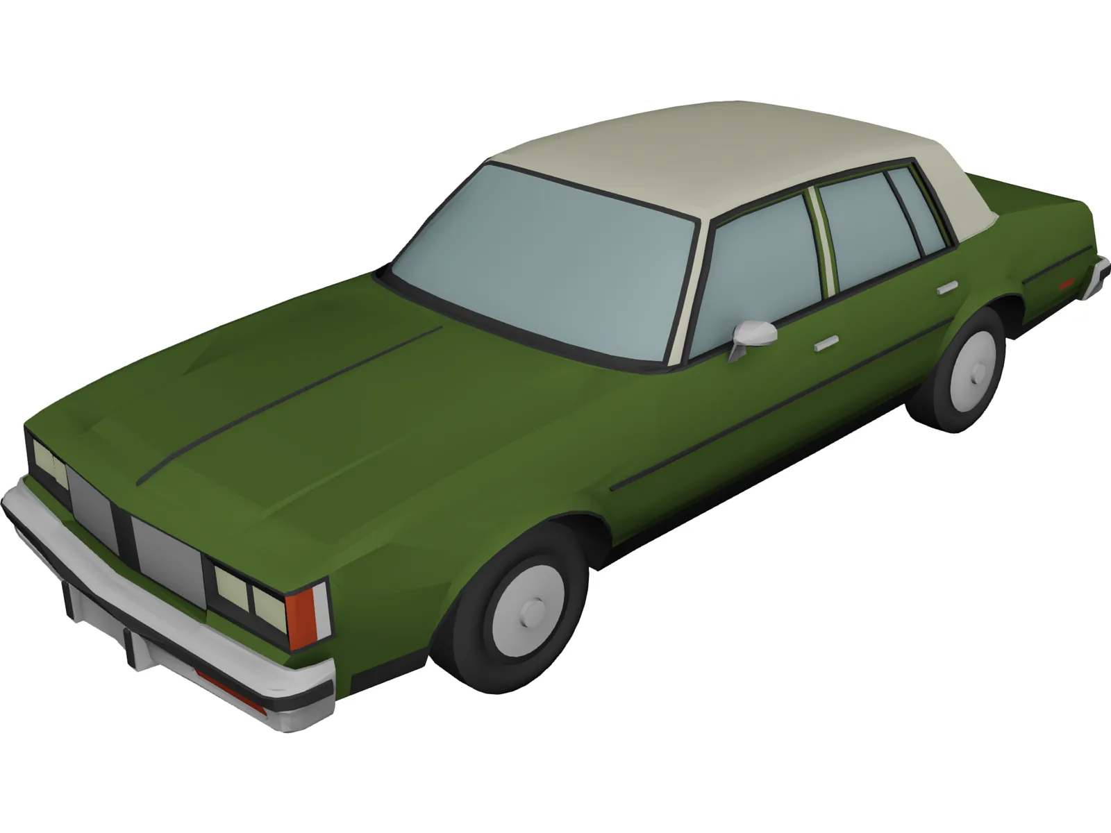 Oldsmobile Cutlass Sedan (1985) 3D Model main preview