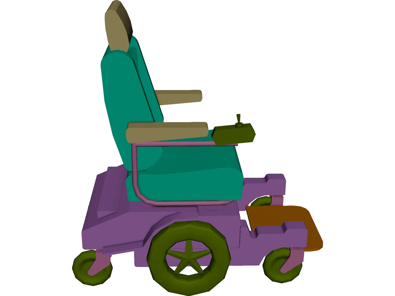 Pronto Wheelchair 3D Model main preview