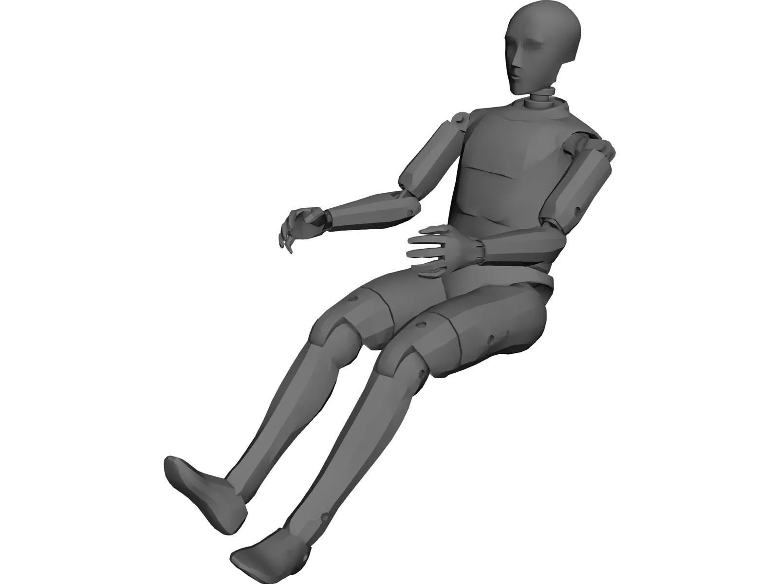 Crash Test Dummy 3D Model main preview