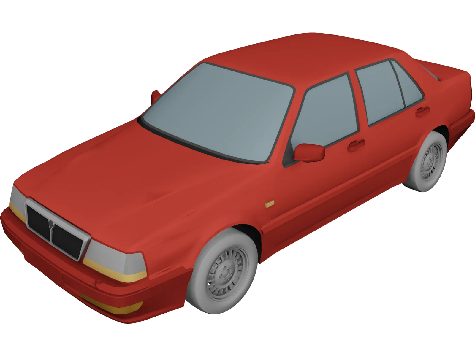 Lancia Thema 8.32 (1987) 3D Model main preview