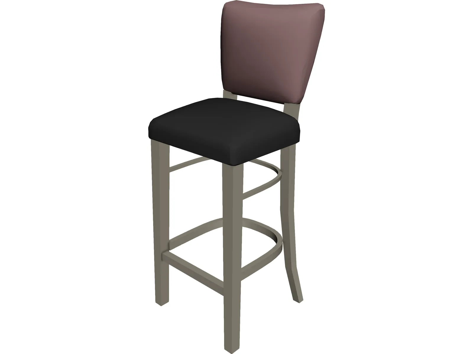 Stool Bar Princeton 3D Model main preview