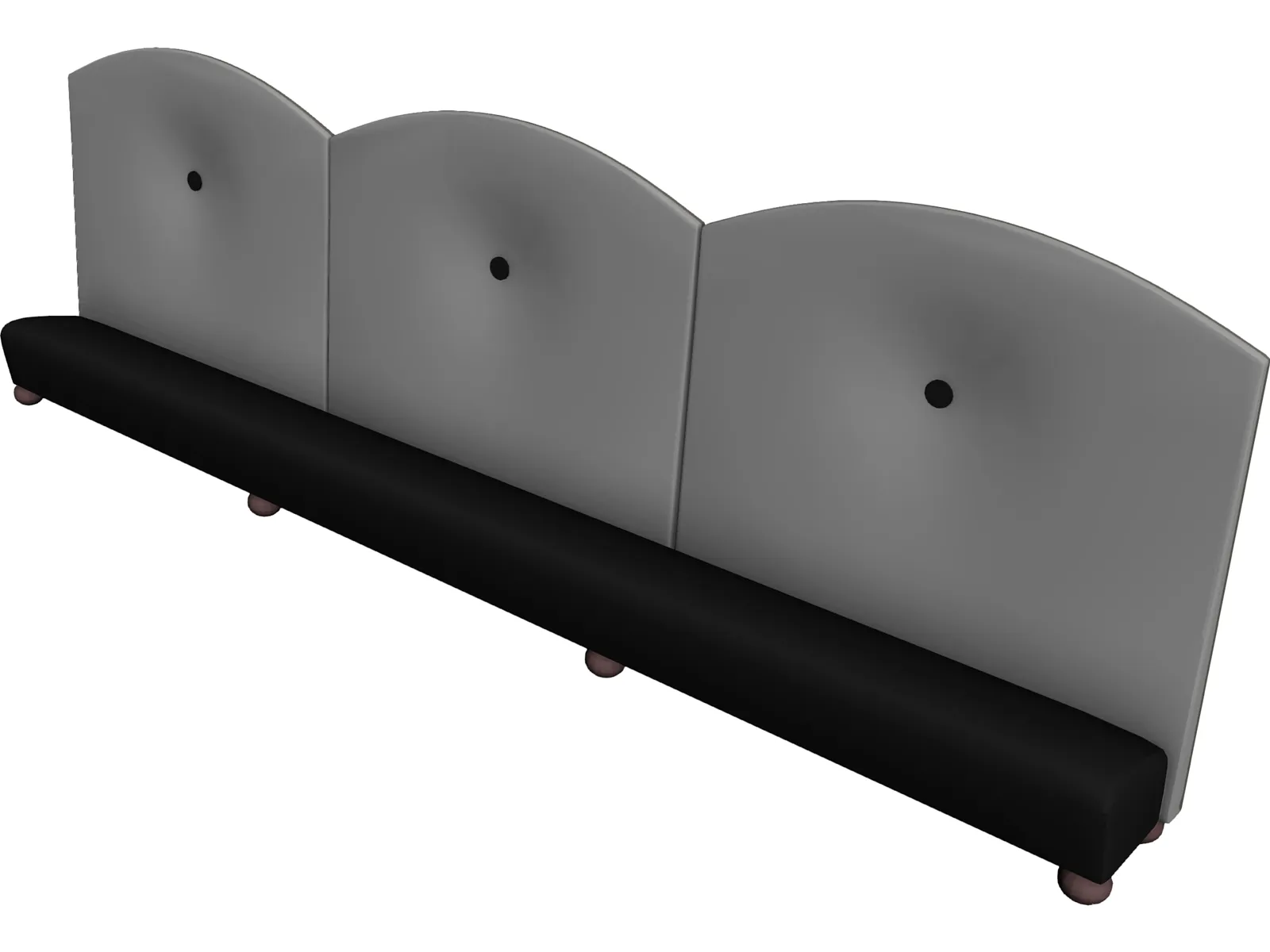 Booth 3 Panel Princeton 3D Model main preview