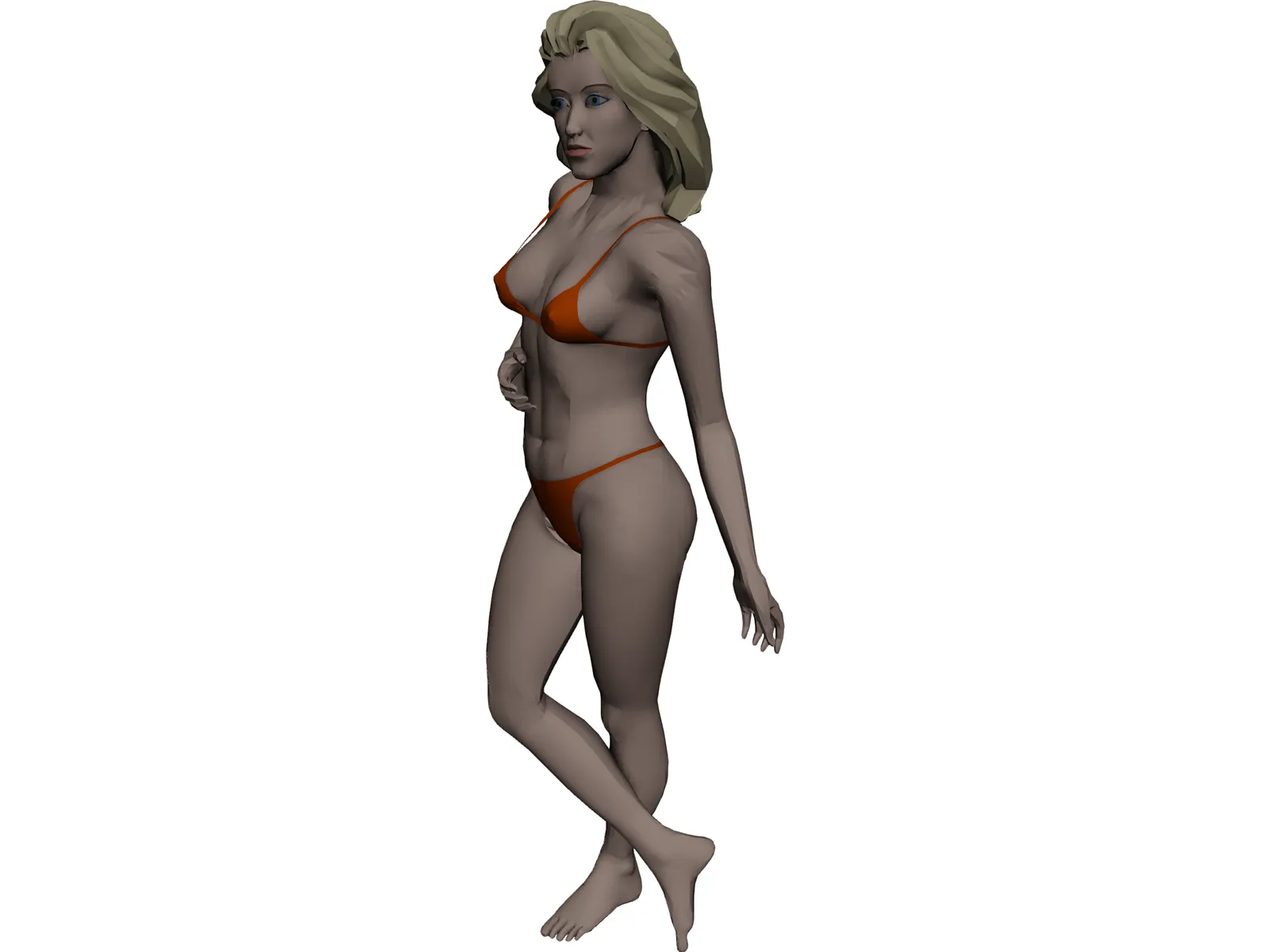 Lady 3D Model main preview