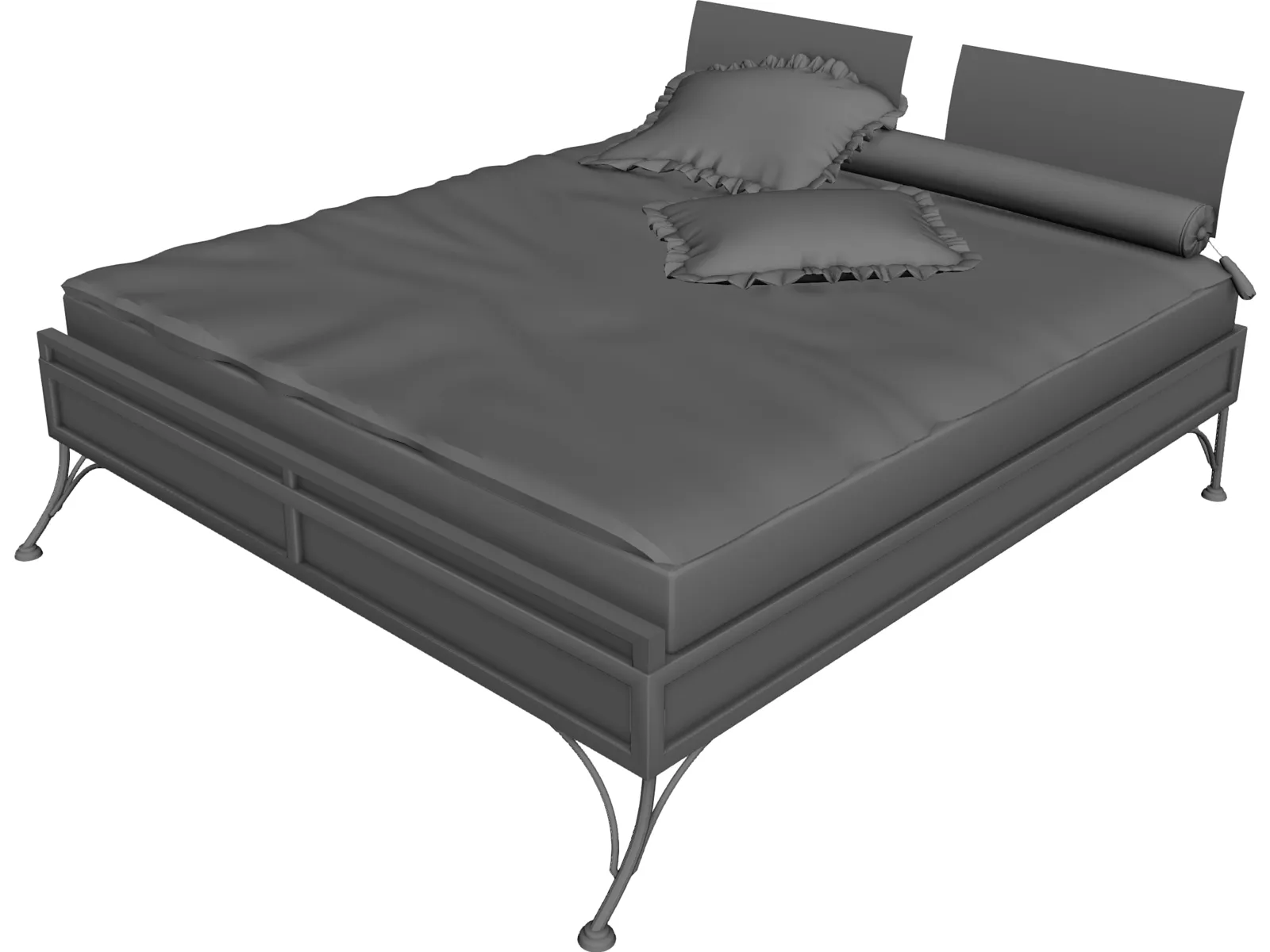 Bed 3D Model main preview