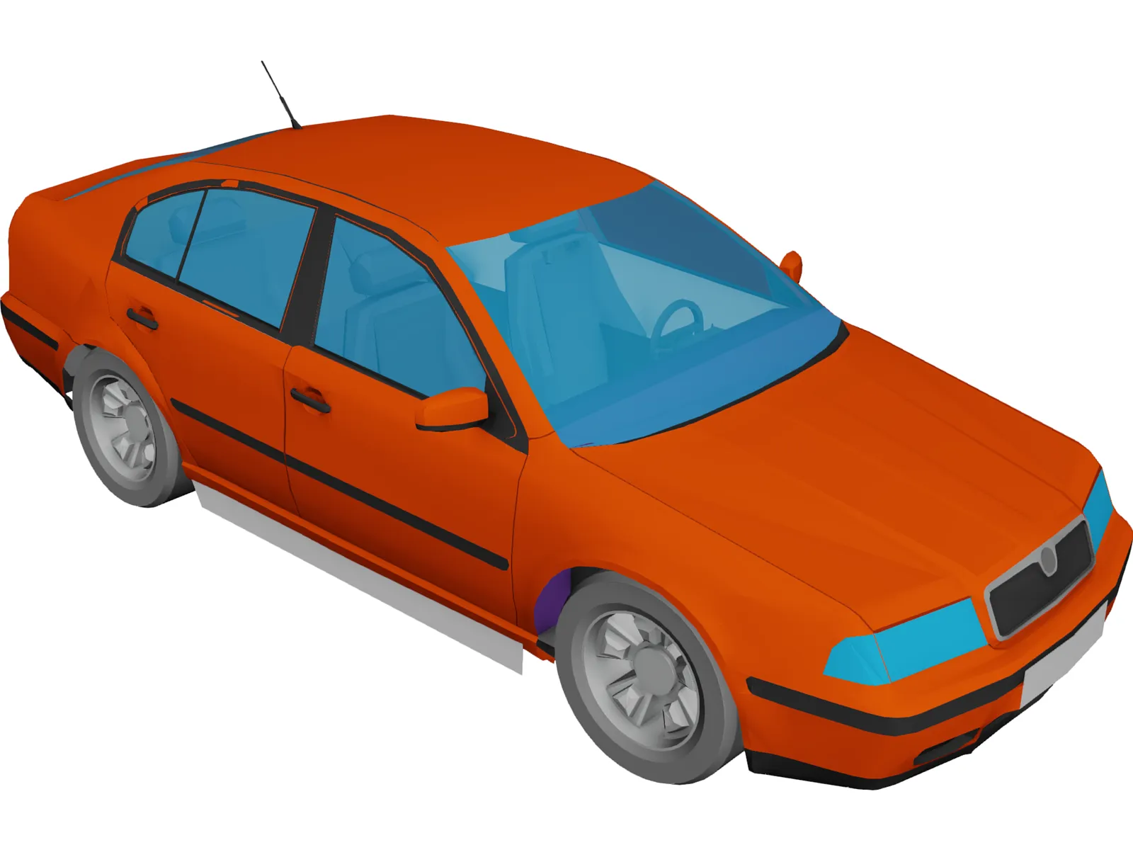 Skoda Octavia 3D Model main preview