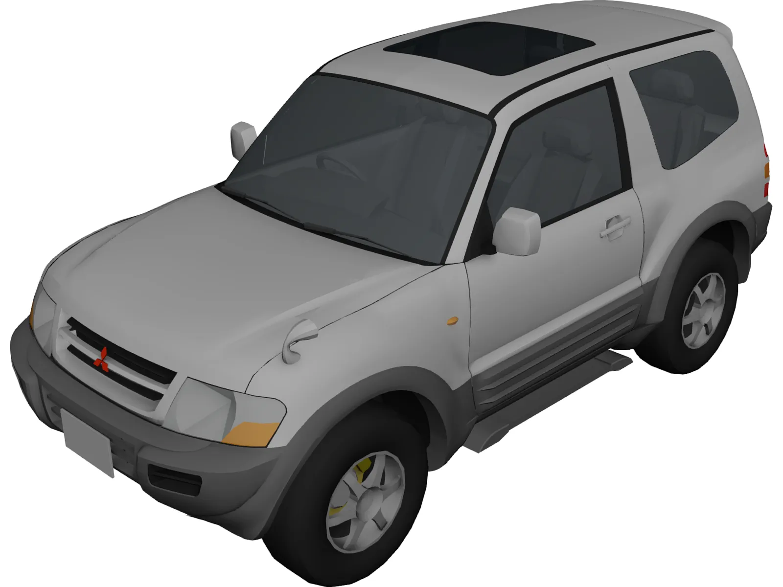 Mitsubishi Pajero 3-door (1999) 3D Model main preview