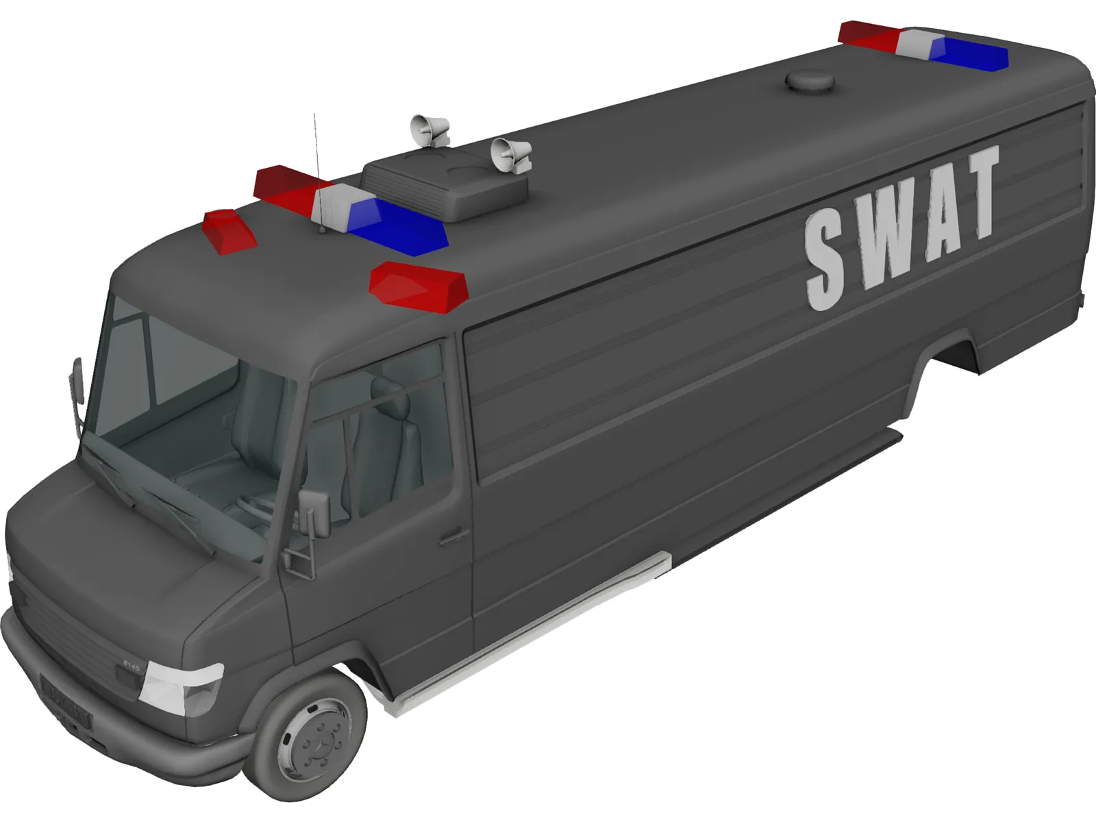 SWAT Truck 3D Model main preview