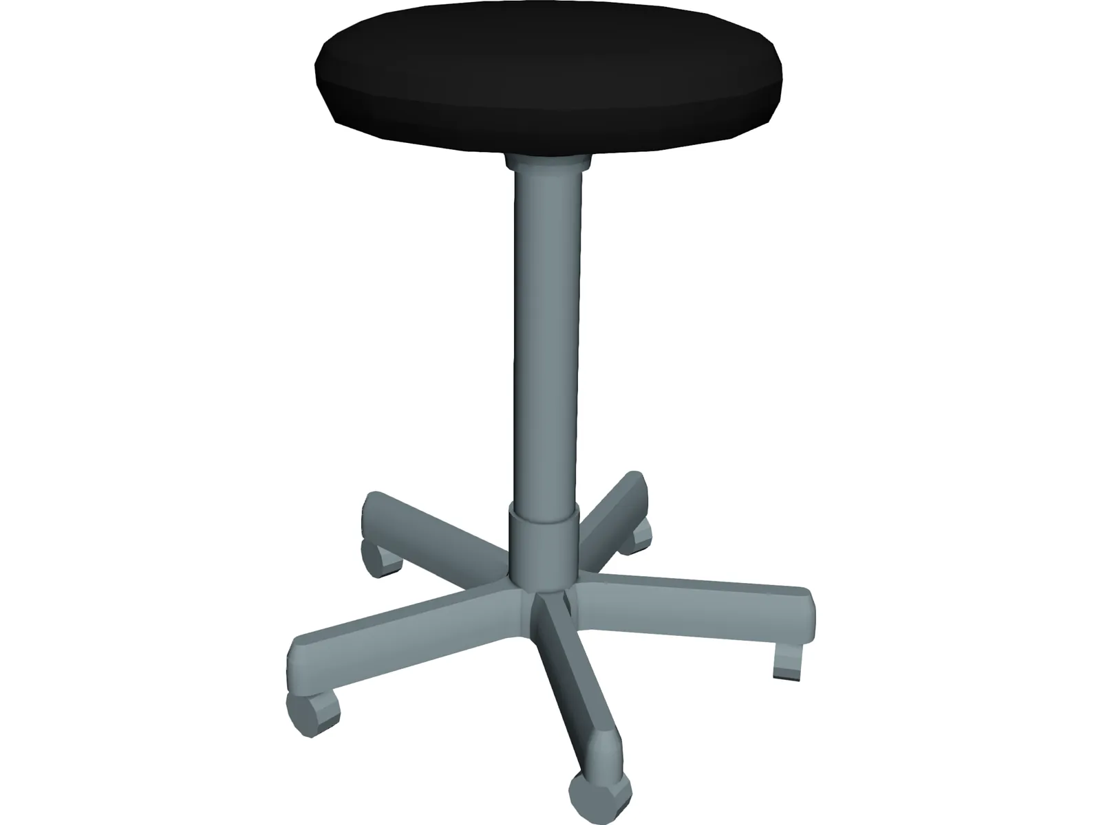 Stool 3D Model main preview