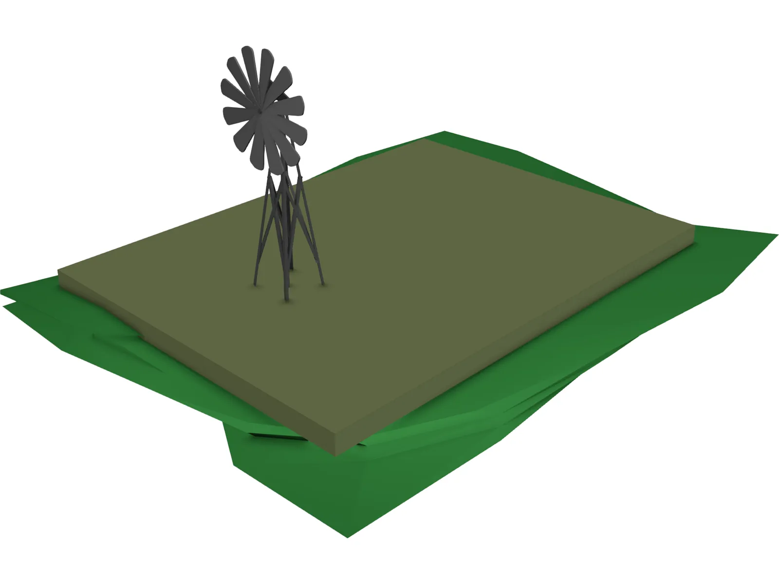 Windmill 3D Model main preview
