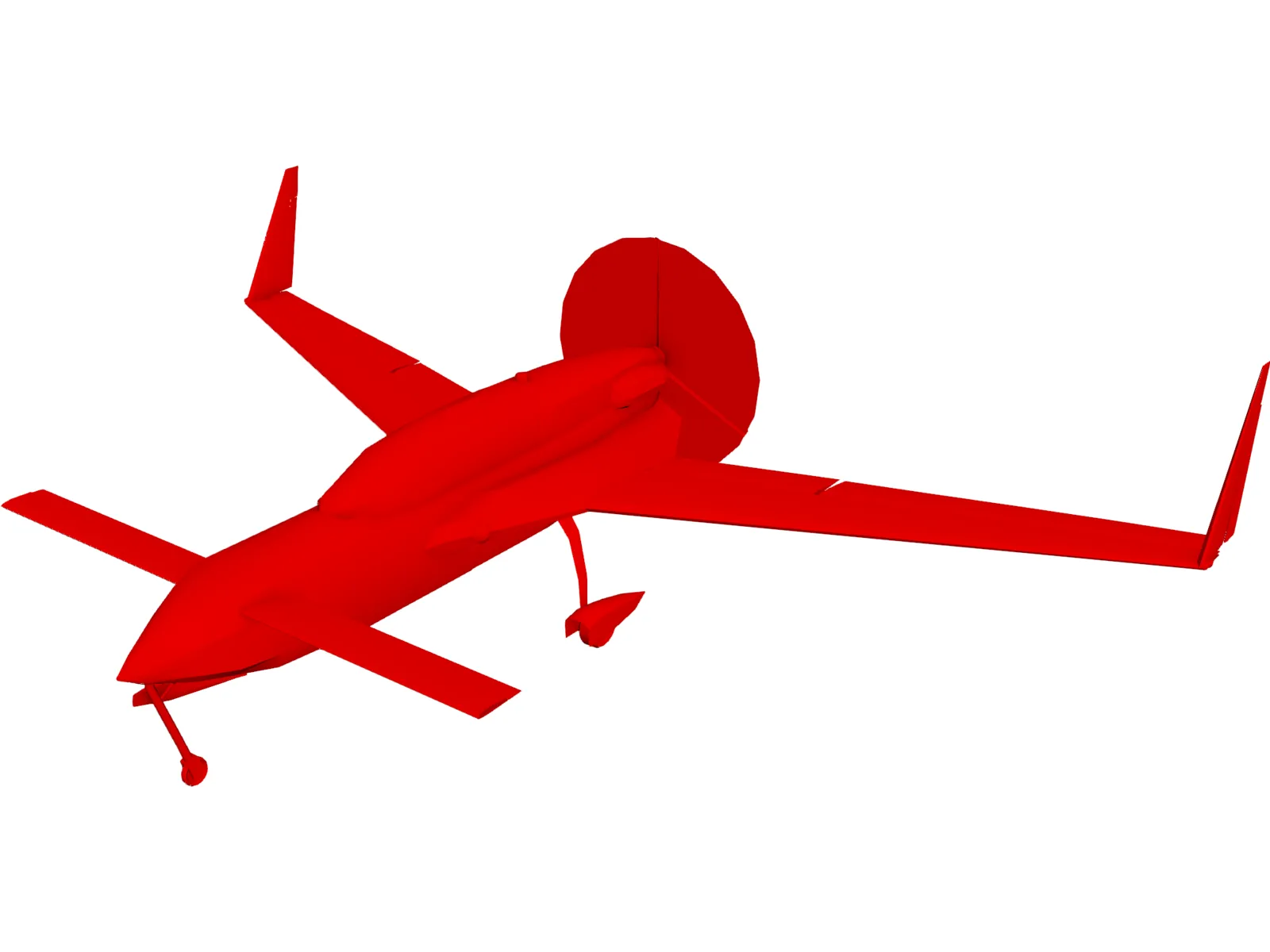Rutan VariEze 3D Model main preview