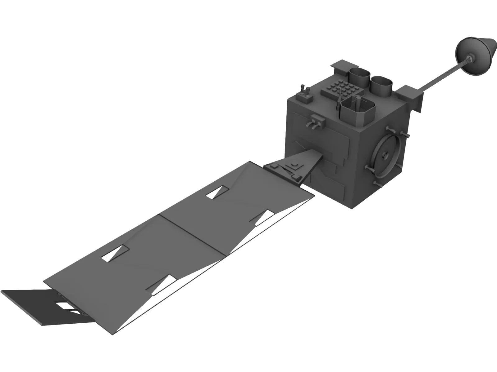 Satellite GOES 3D Model main preview